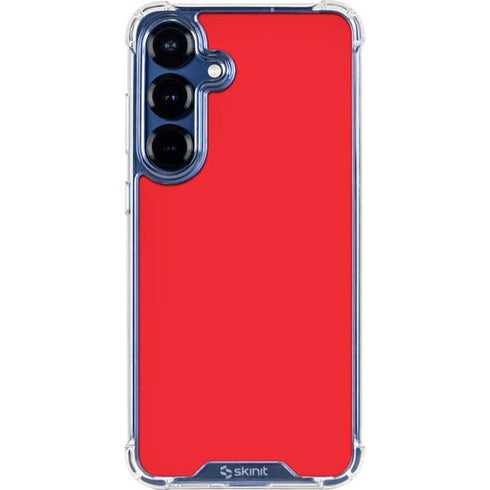 Red Galaxy S25 Clear Case